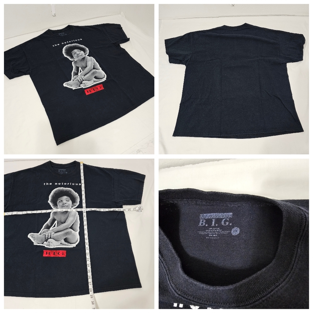 The Notorious B.I.G. & Baby B.I.G. T-shirts  Women's 2x & Kid's 4t Black - Picture 3 of 6